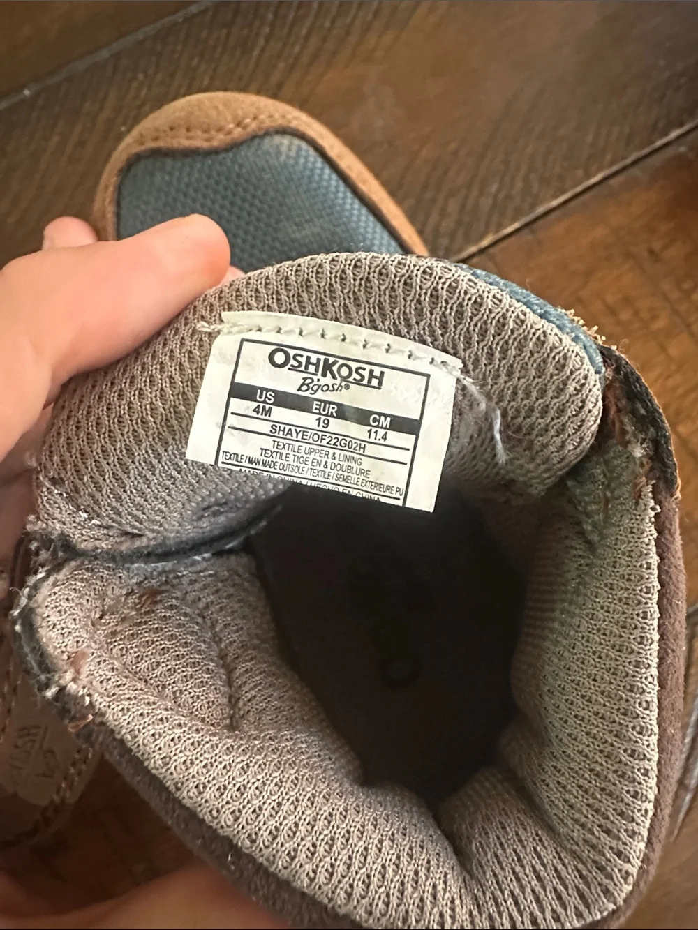 OshKosh B'gosh Brown and Blue Kids Outdoor Boots